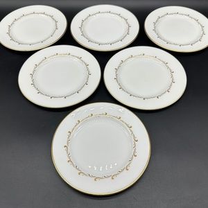 Royal Doulton Rondo 6 1/2" Bread Butter Plates(Set of 6) Bone China England